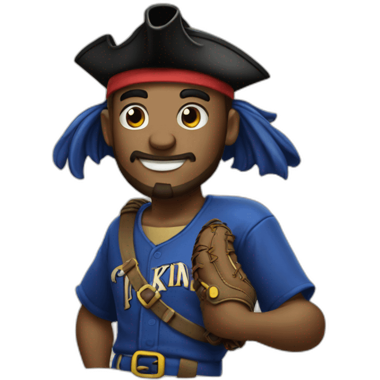 baseball player pirate emoji