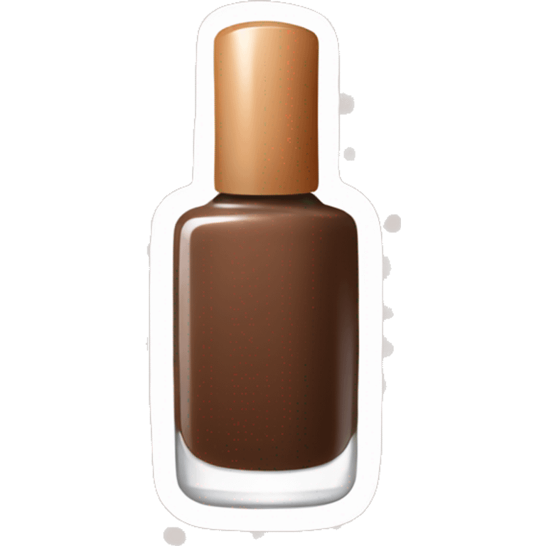 brown bottle of nail polish emoji