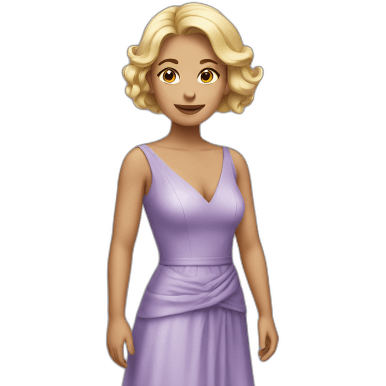 Woman in dress emoji