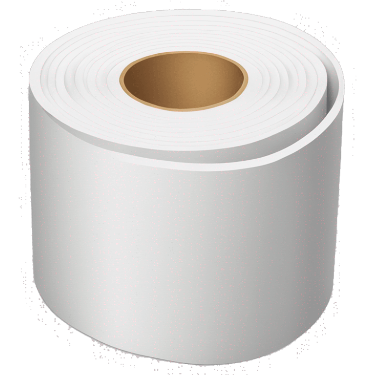 thick foam white paper roll emoji