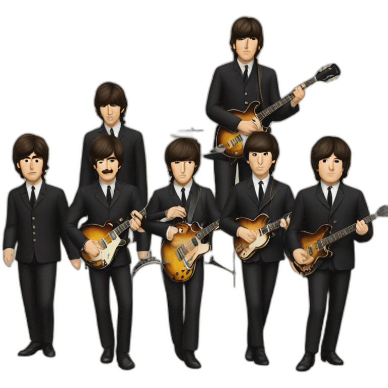 The Beatles band emoji