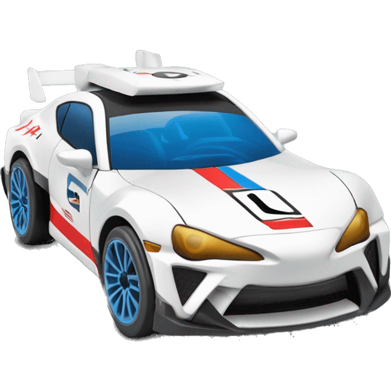 Radio Controlled Captain Rex themed Toyota 86 shaped like a Formula One race car with exposed wheels  emoji