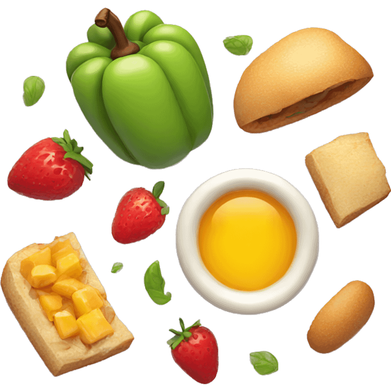 delicious food still life emoji