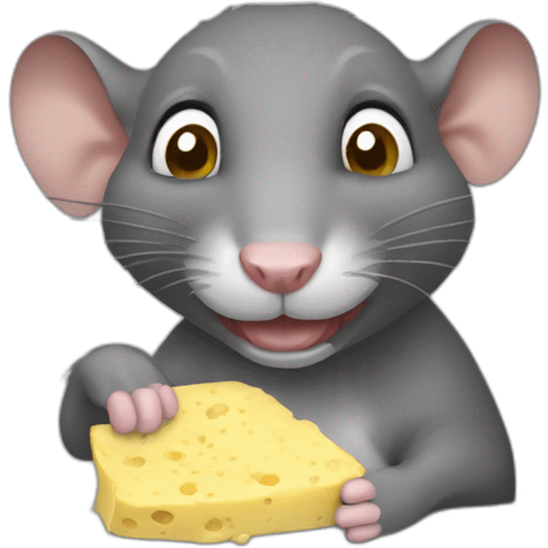 Rat qui mange emoji