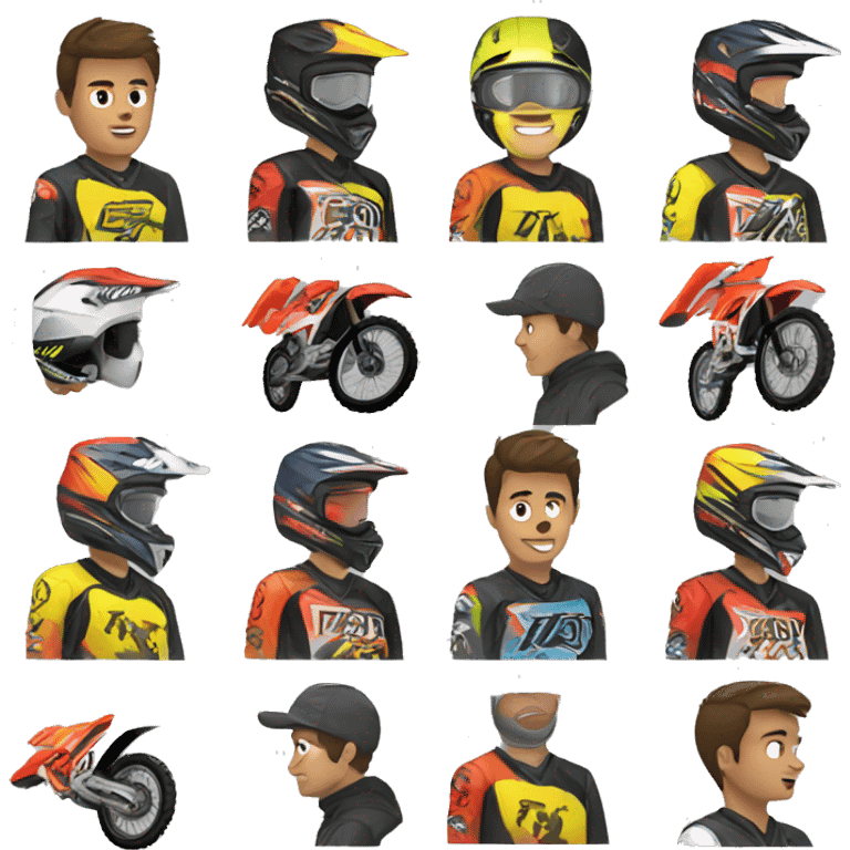 motocross emoji