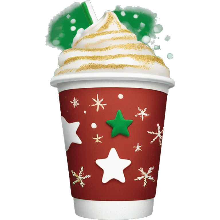 Starbucks holiday cup  emoji