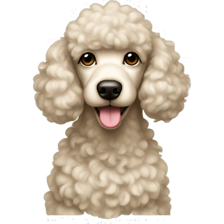 Poodle cream  emoji