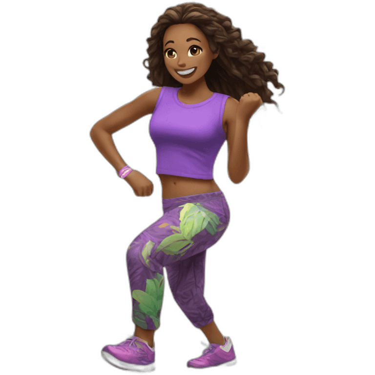 Zumba with you emoji