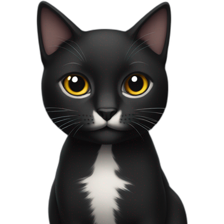 Ash black cat emoji