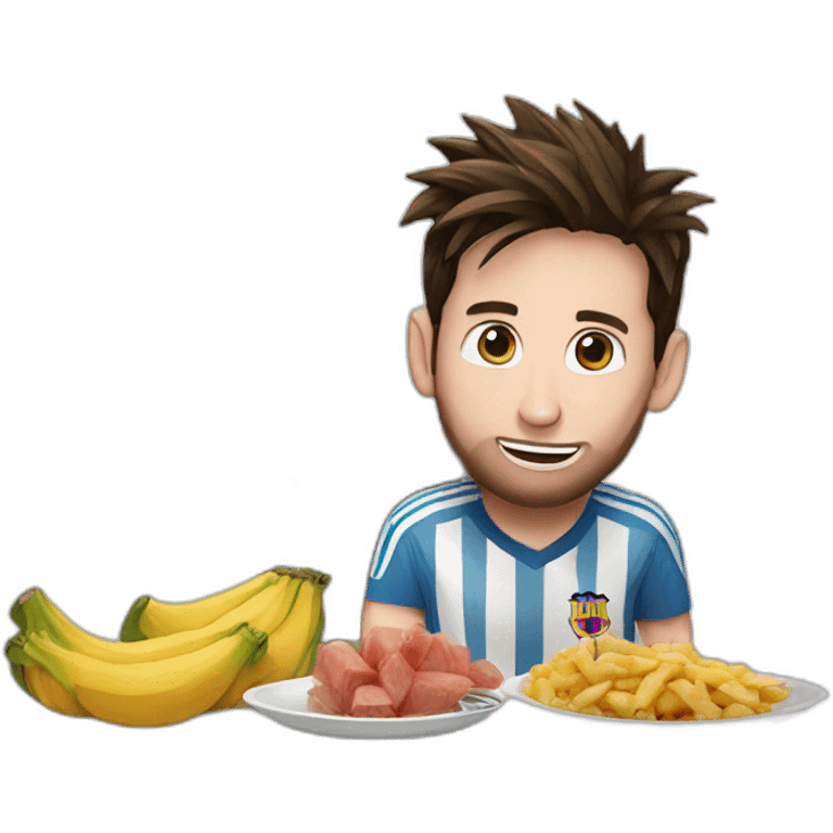 messi en train de manger emoji