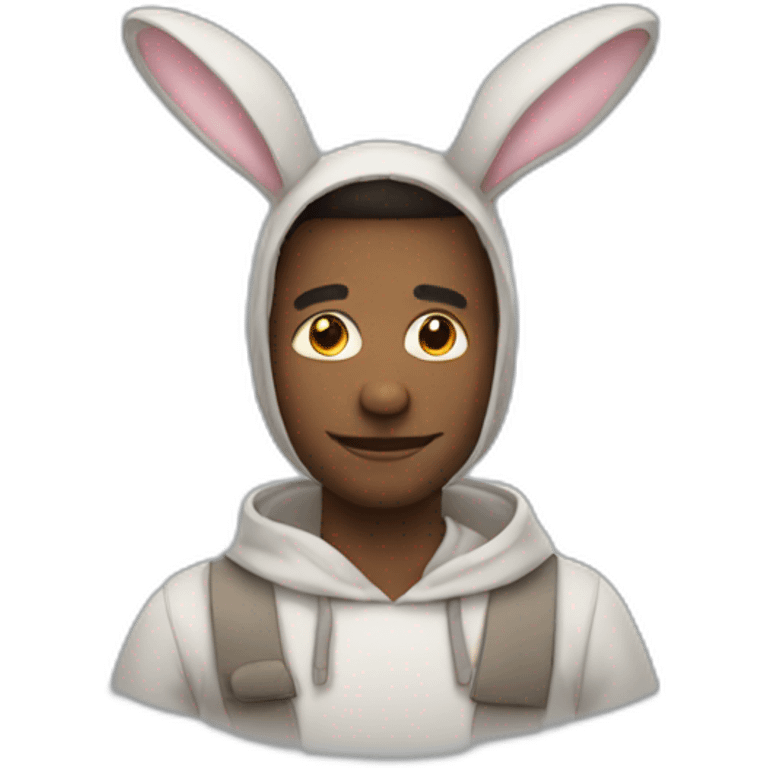 a man in a rabbit costume emoji