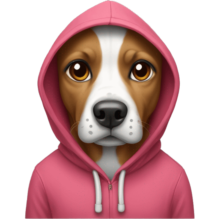 Dog with a hoodie emoji