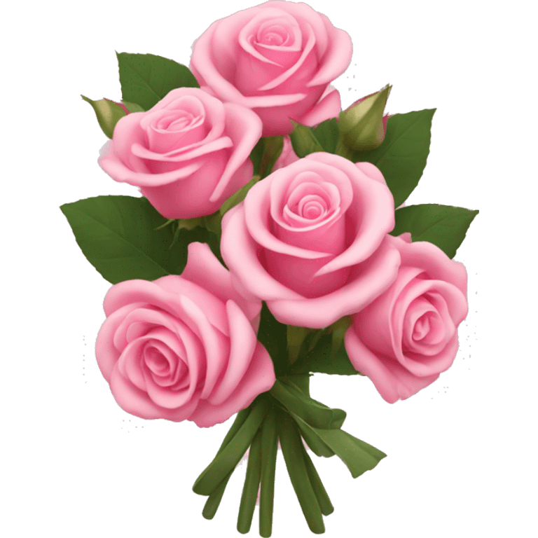 Pink rose bouquet  emoji