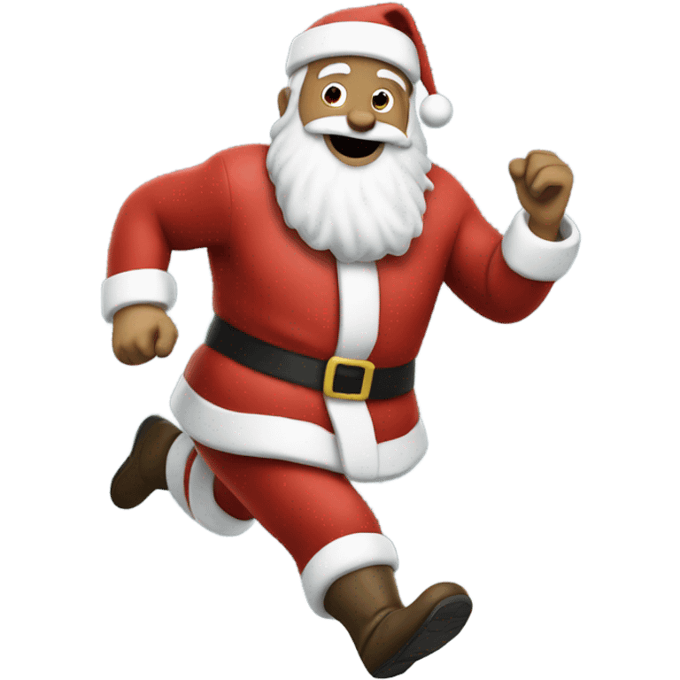 Santa running emoji