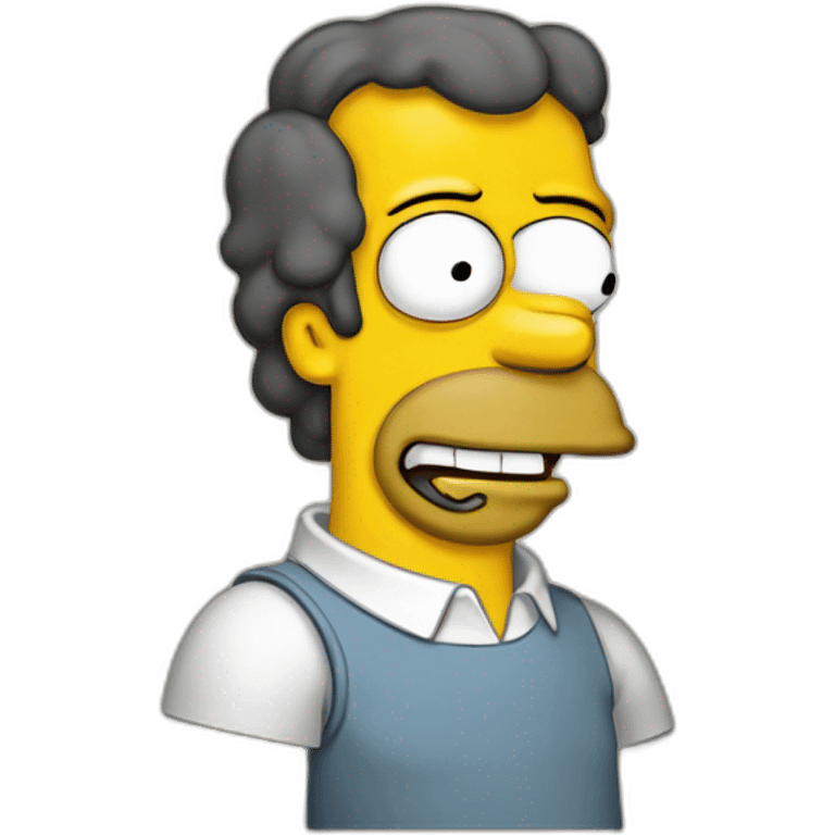 Homer Simpson with different skin colot emoji