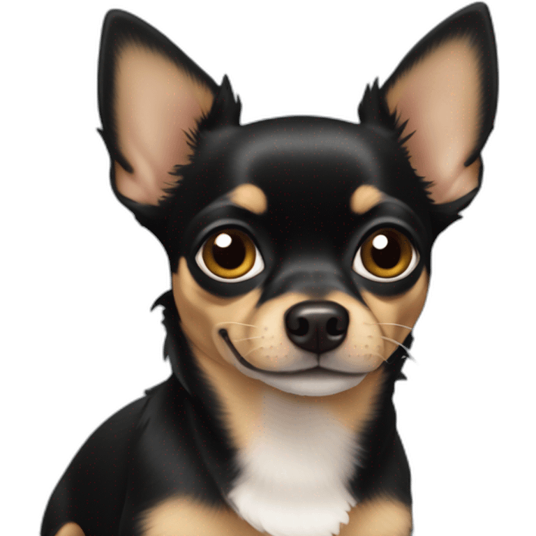 black chihuahua tan ears emoji