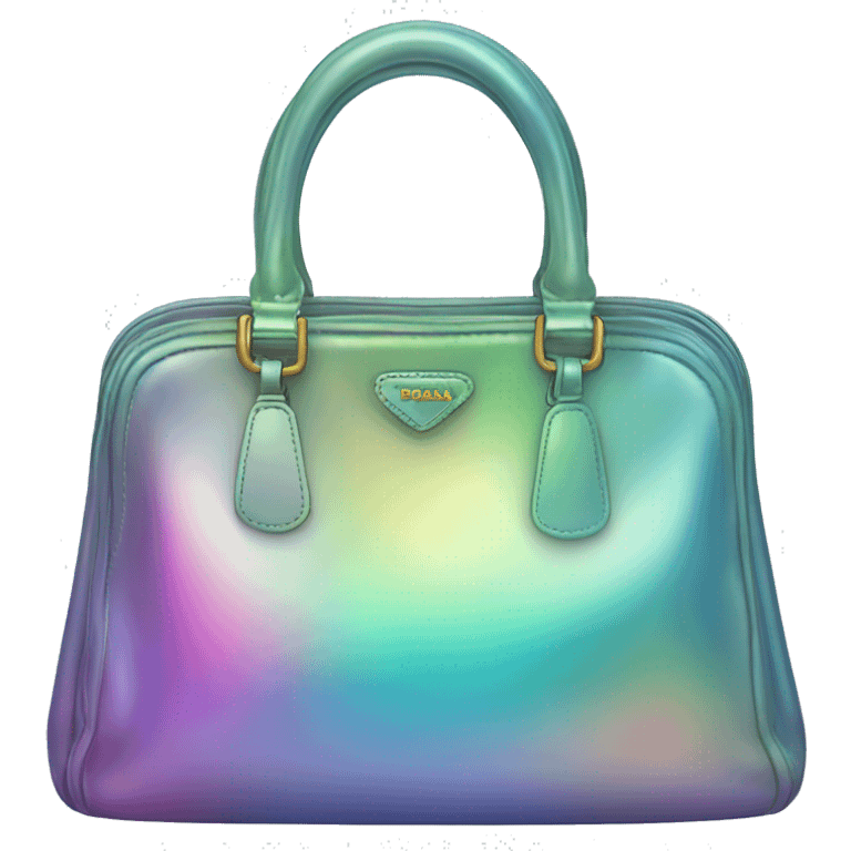 Iridescent prada bag emoji