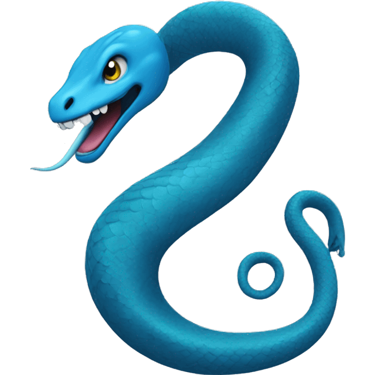 Un serpent bleue  emoji