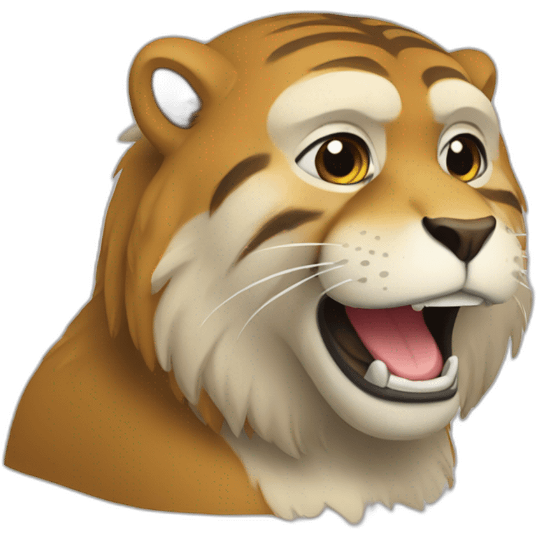 Chat sur singe emoji