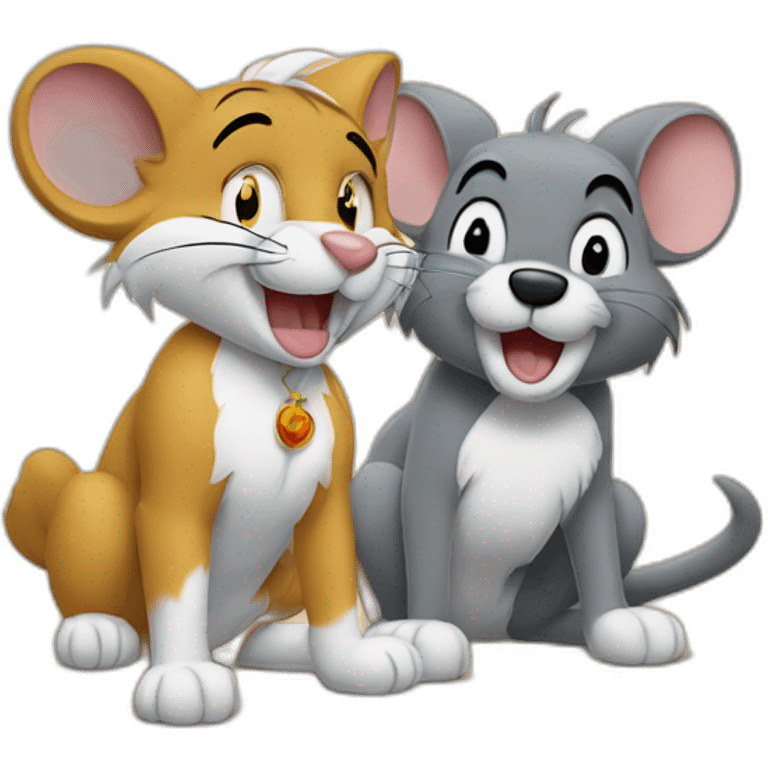 Tom and jerry and Pluto emoji