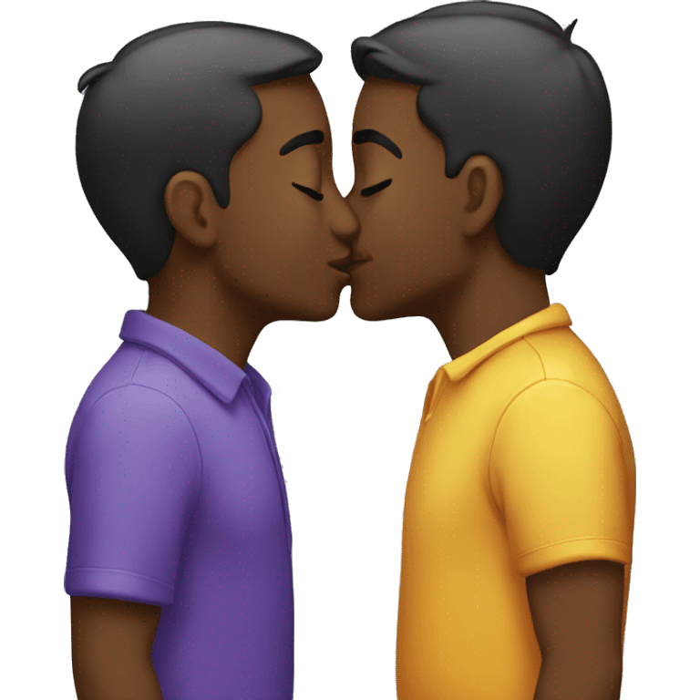 Gay kiss emoji