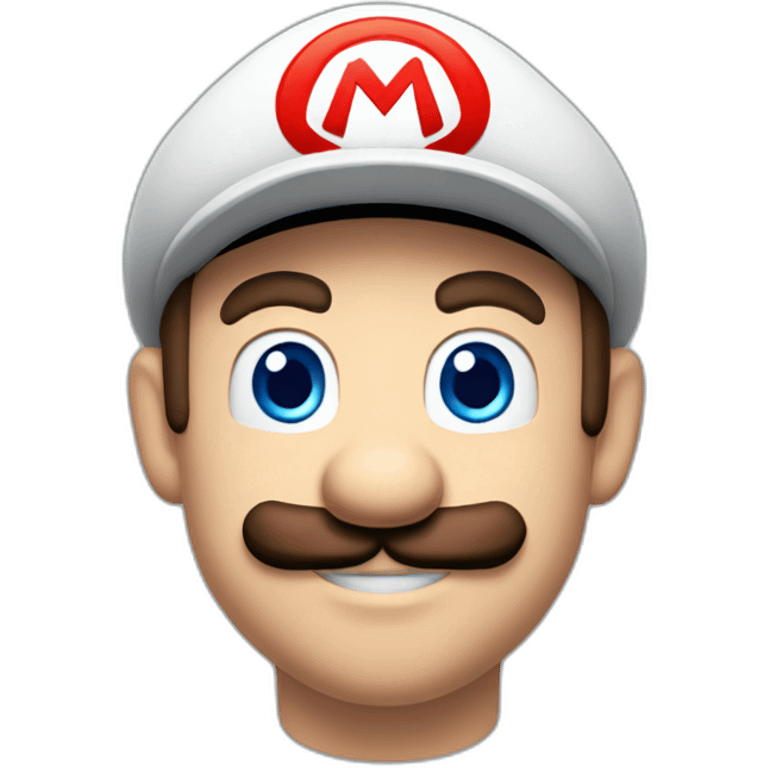 mario blue eyes emoji