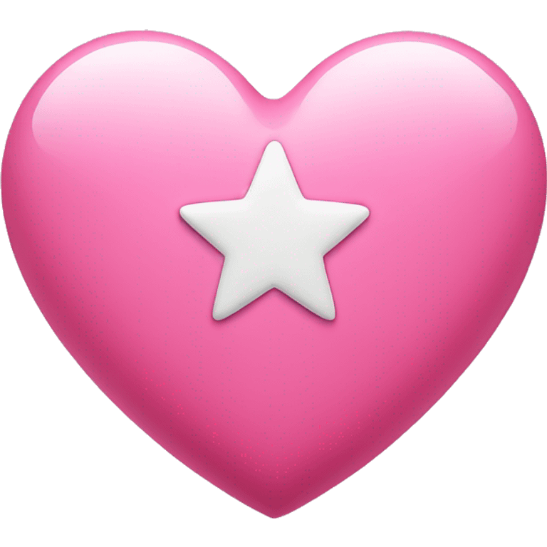 pink heart with star  emoji