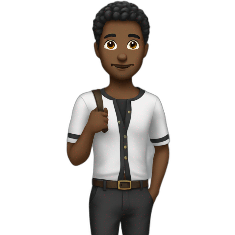 Instituteur black emoji