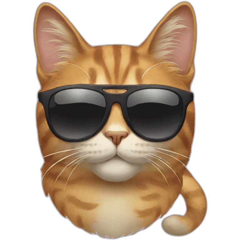 Cat with sunglasses emoji