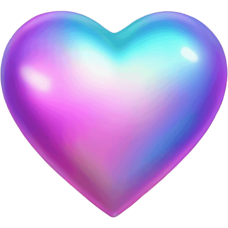 Iridescent heart emoji