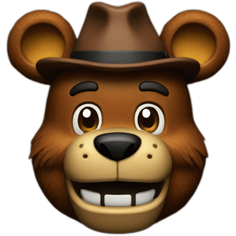 freddy fazbear, animatronic bear emoji