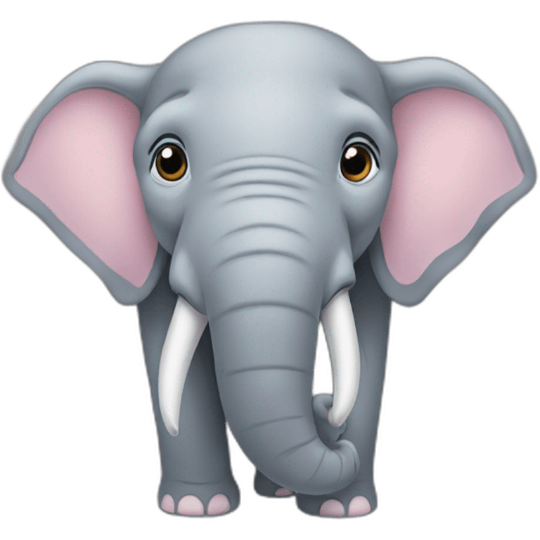 The elephant has three heads emoji