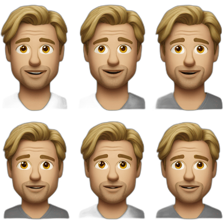 brad pitt realistic emoji