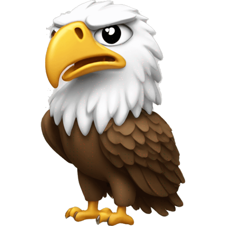 Tough eagle emoji