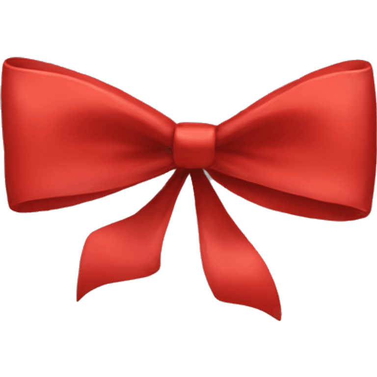 a red bow emoji