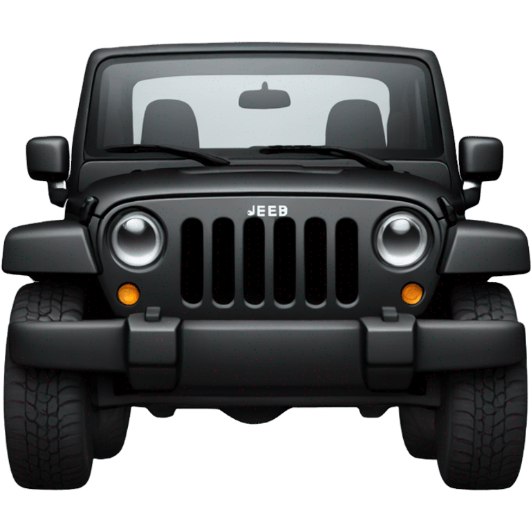 Black jeep wrangler  emoji