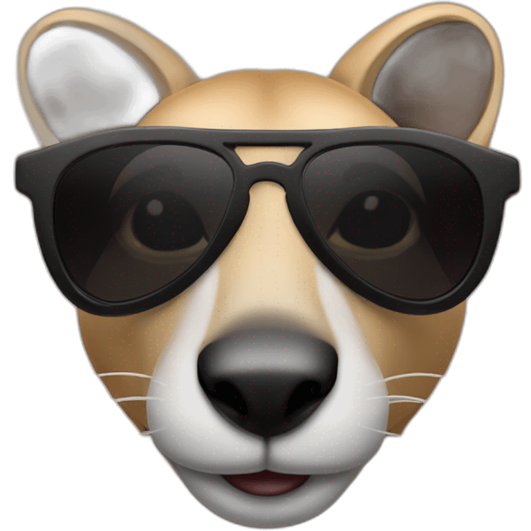 bad kangourou black sunglasses emoji