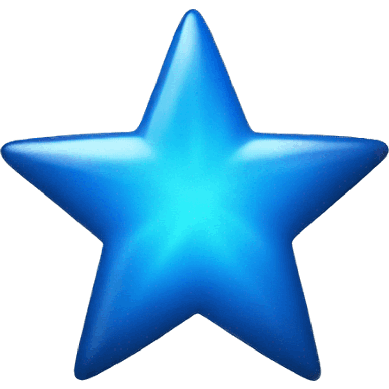 a blue shinning star emoji