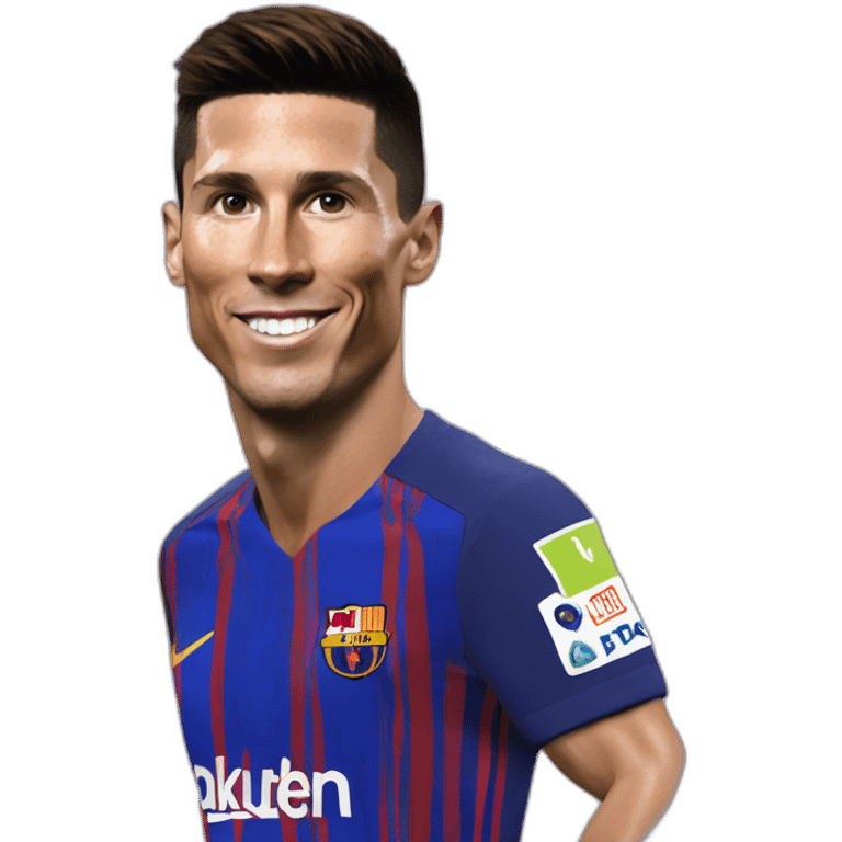 Cristiano Ronaldo violet Lionel Messi emoji