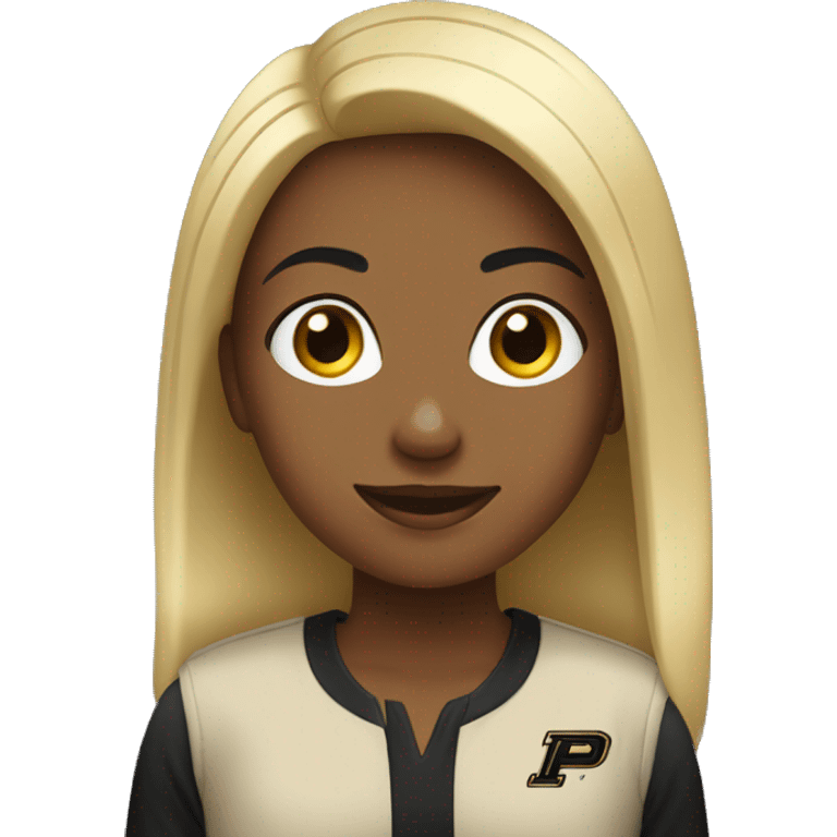 girl at purdue emoji