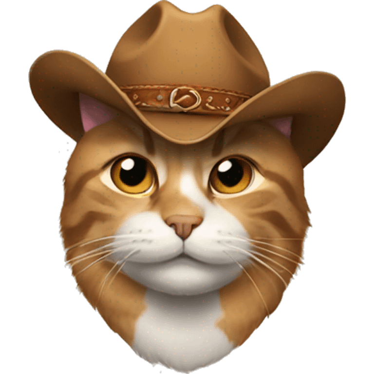 cat with a cowboy hat  emoji