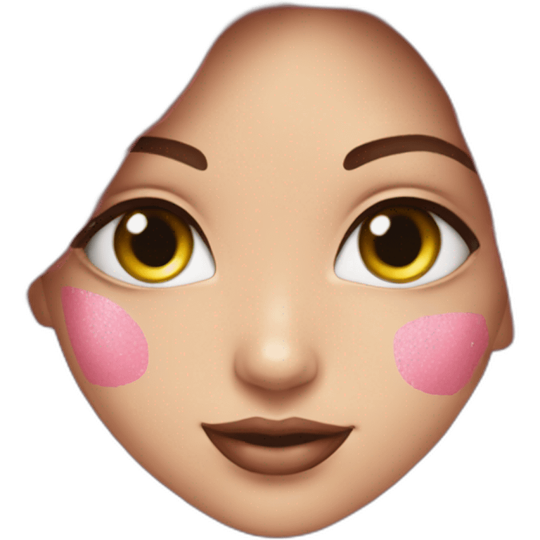 pano rosa com glitter emoji