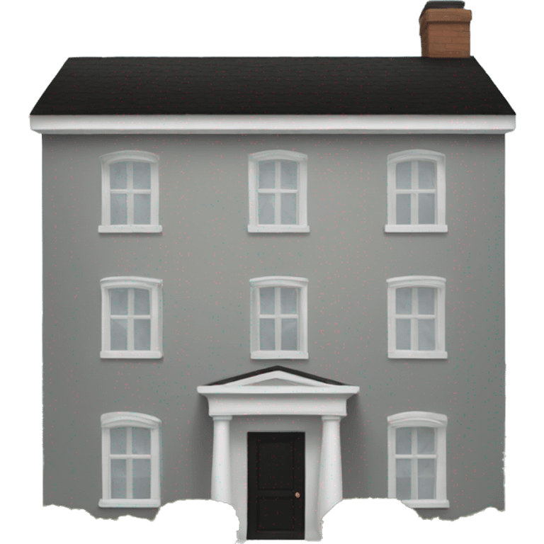 Modern black house emoji