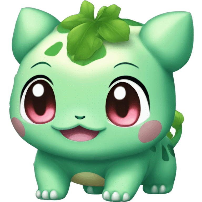 Kawaii Chibi Bulbasaur emoji