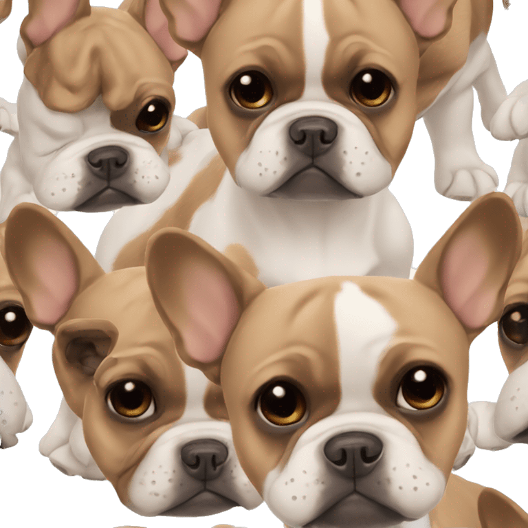 french bulldog brown emoji