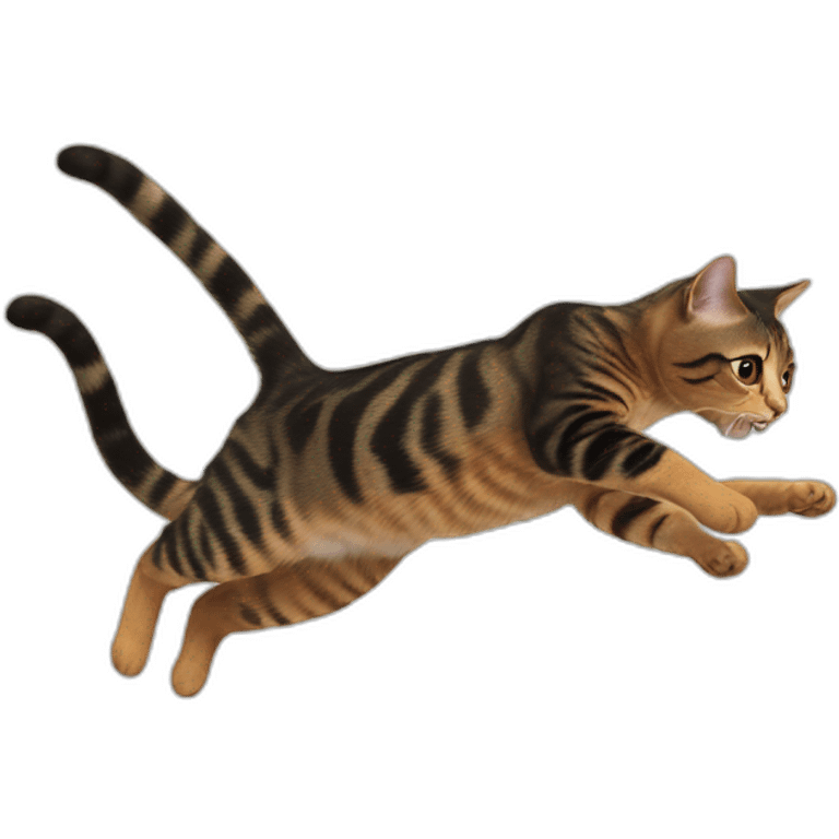 Jumping cat emoji