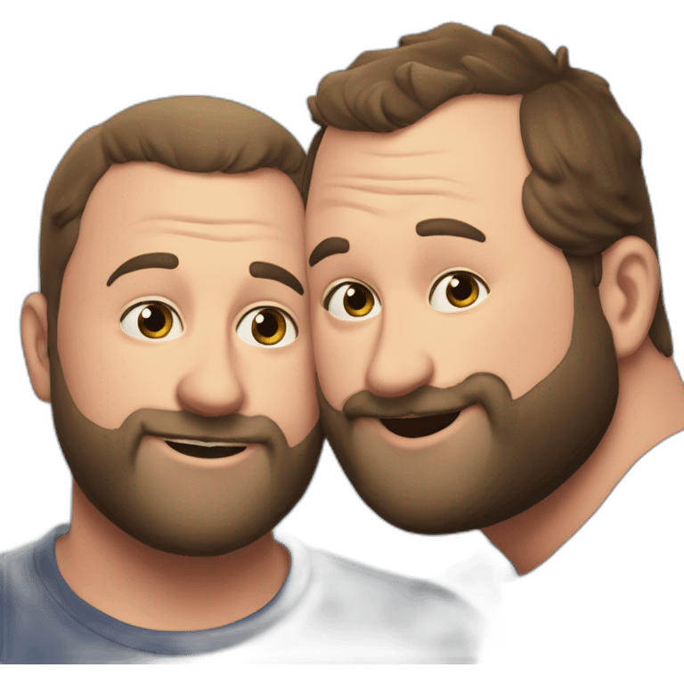 tom segura kissing bert kreischer emoji