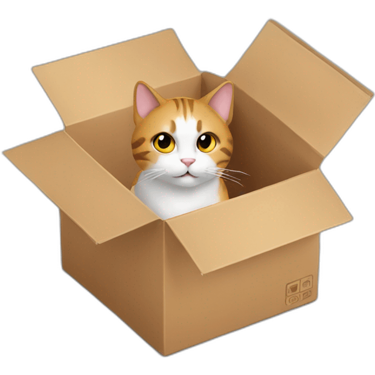 Cat in box emoji