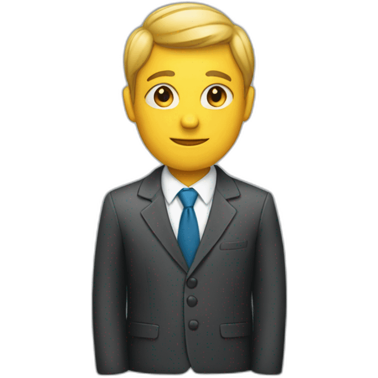 person wearing suit emoji