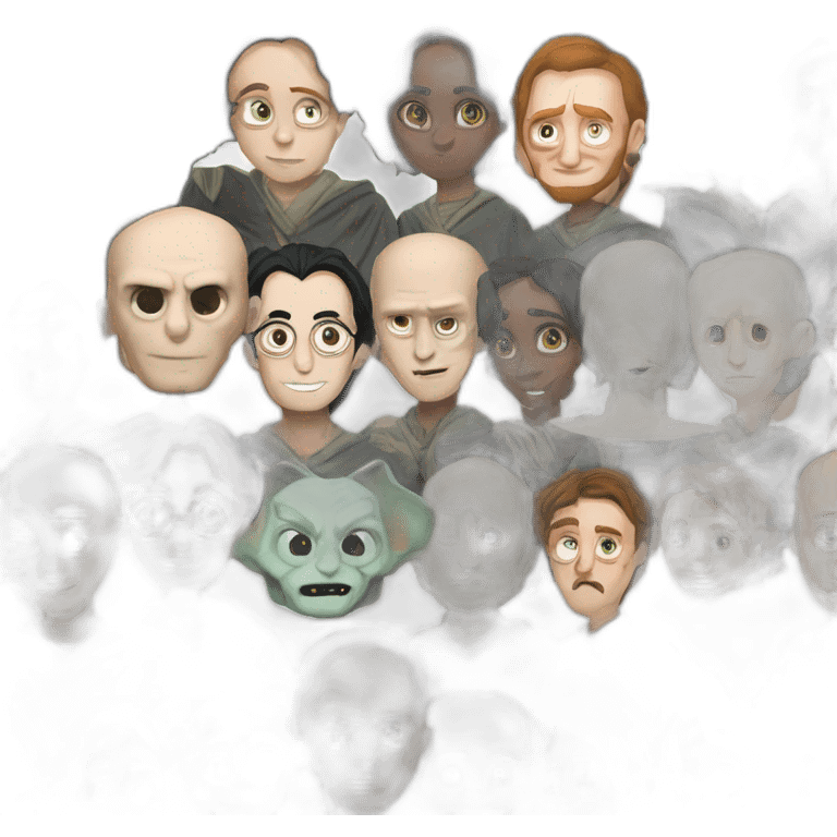 Harry Potter qui fait un câlin à Voldemort emoji